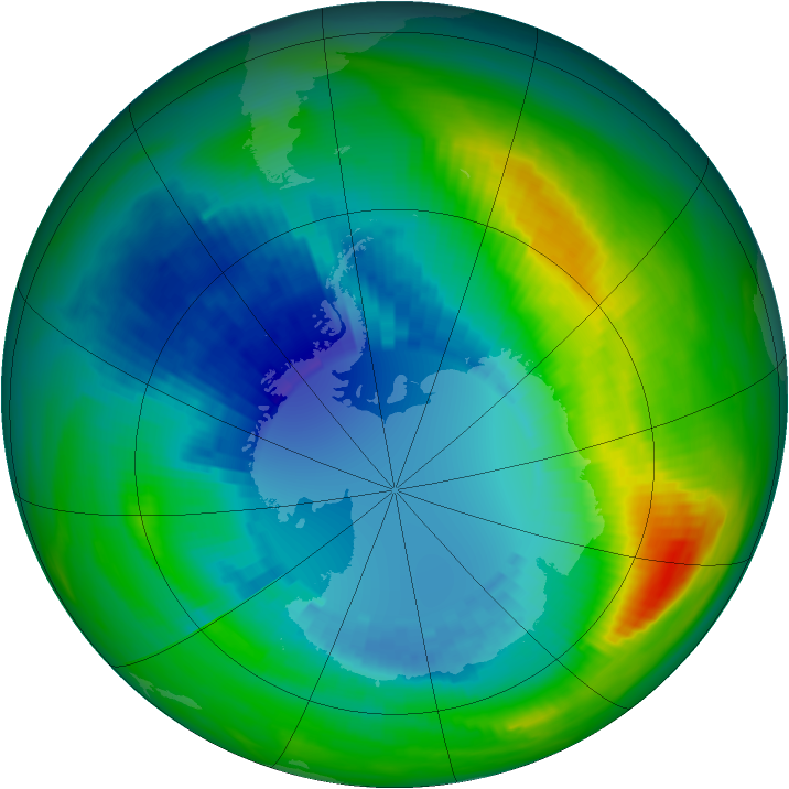 Ozone Map 1988-08-28
